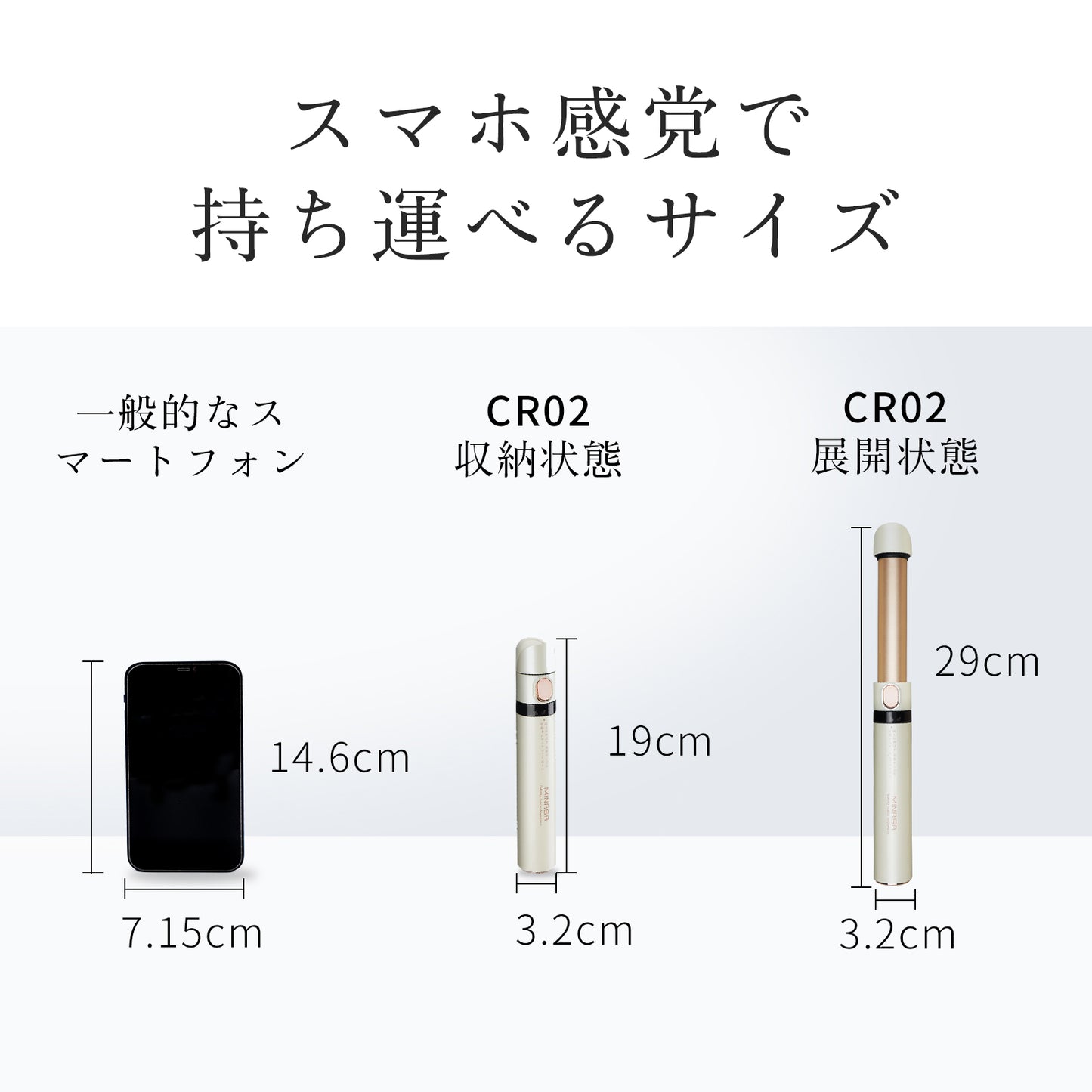旅行の必需品であり【1年保証】 MINASA CR02 2WAY ヘアアイロン マイナスイオン ミニ カール 前髪 機内持ち込み コンパクト ストレート 海外対応 携帯 携帯用 持ち運び 旅行 プレゼント プレゼント バレンタイン