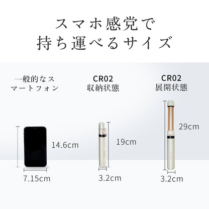 旅行の必需品であり【1年保証】 MINASA CR02 2WAY ヘアアイロン マイナスイオン ミニ カール 前髪 機内持ち込み コンパクト ストレート 海外対応 携帯 携帯用 持ち運び 旅行 プレゼント プレゼント バレンタイン